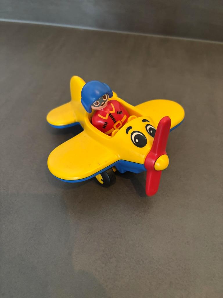 Playmobil 1-2-3 - set 6717 Propellervliegtuig, Kinderen en Baby's, Speelgoed | Playmobil, Ophalen of Verzenden, Zo goed als nieuw