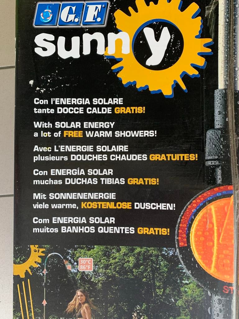 Zonnedouche op de camping, Caravans en Kamperen, Kampeeraccessoires, Ophalen, Zo goed als nieuw