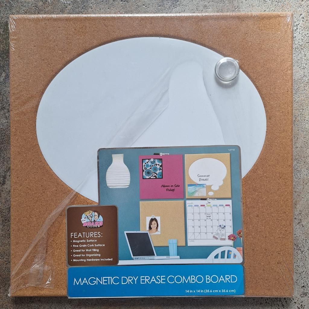 Combobord: prikbord + magnetisch bord., Huis en Inrichting, Woonaccessoires | Memoborden, Ophalen of Verzenden, Nieuw, Prikbord