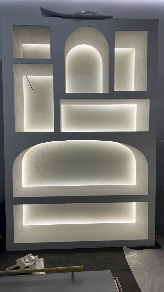 decoratieve kast met verlichting, Ophalen, Overige materialen, 100 tot 150 cm, 200 cm of meer