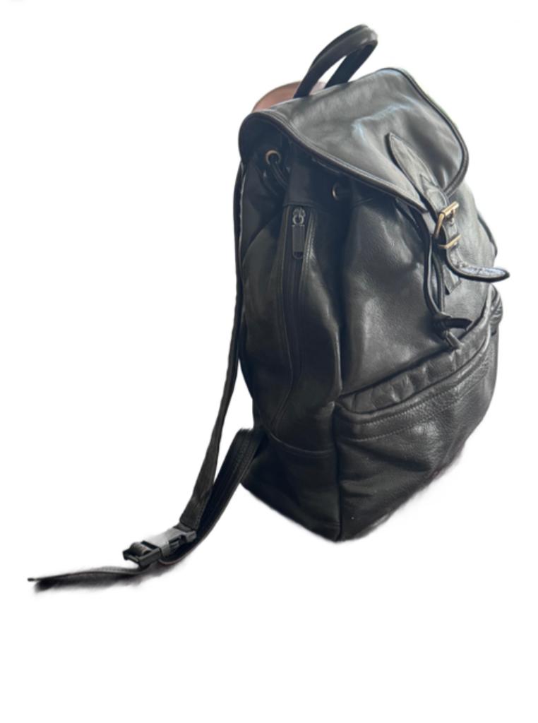 lederen rugzak, 25 tot 40 cm, Zo goed als nieuw, Trekking, 30 tot 45 cm