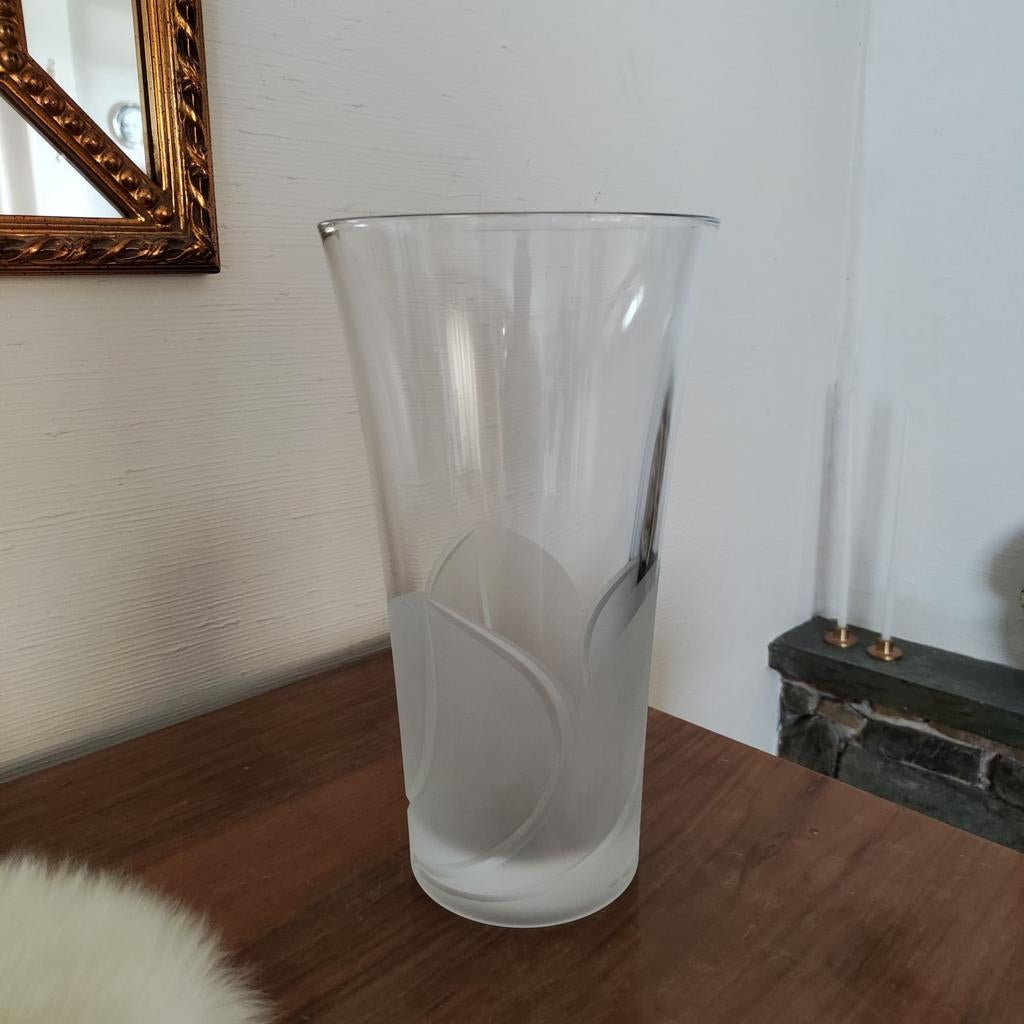 J.G. DURAND vase fleur en cristal, Enlèvement, Comme neuf