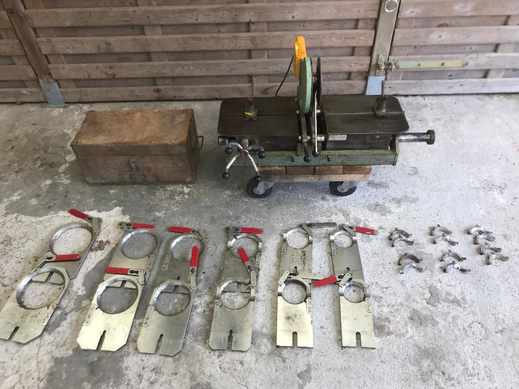 Geberit lastoestel PE met lasspiegel en frees + 9 kalibers, Doe-het-zelf en Bouw, Ophalen, Gebruikt, Overige typen