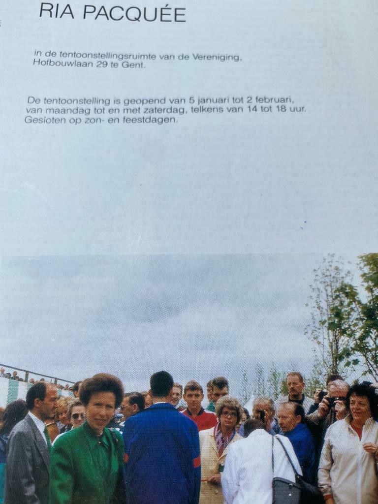 Ria Pacquée Vmhk Gent catalogus folder, Ophalen of Verzenden, Zo goed als nieuw, Overige onderwerpen