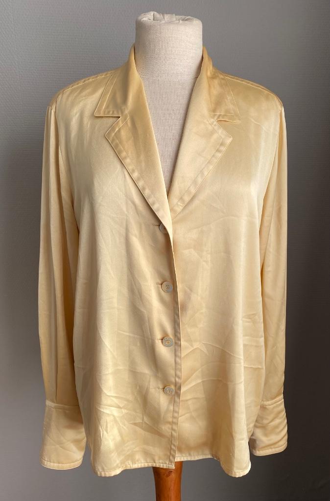 Goudkleurige blouse Louis Féraud maat 42, Taille 42/44 (L), Autres couleurs, Louis Féraud, Porté