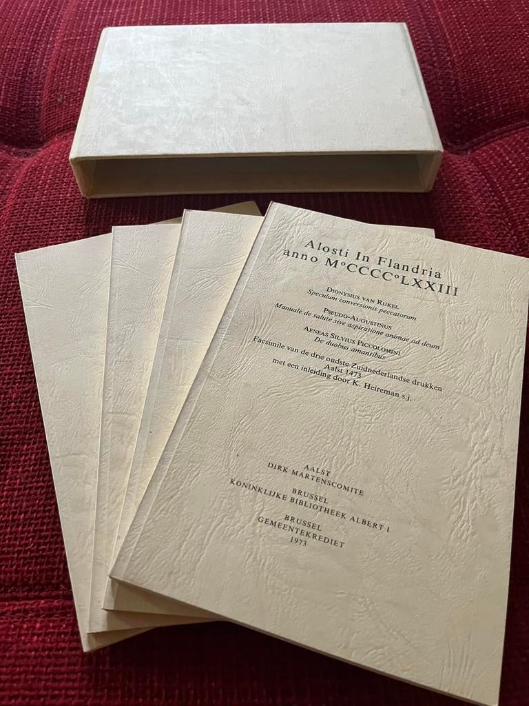 Boek Alosti In Flandria - drukken Dirk Martens Aalst 1473, Ophalen, Zo goed als nieuw