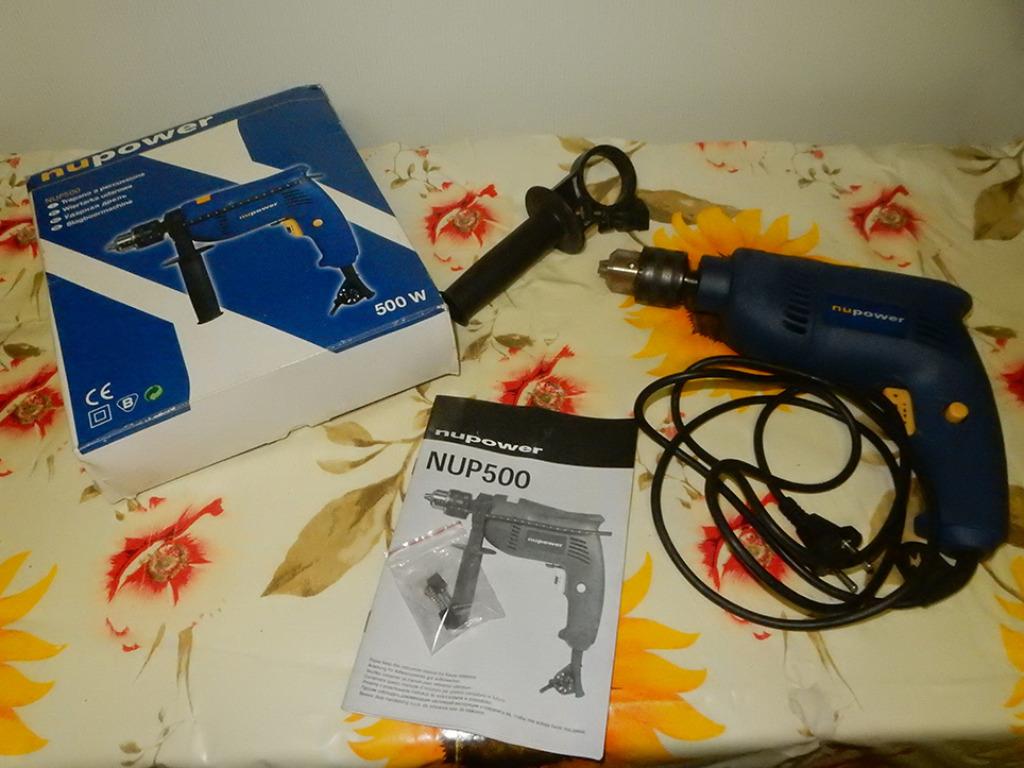 Slagboormachine Nupower 500W - Zo goed als nieuw, Doe-het-zelf en Bouw, Gereedschap | Boormachines, Ophalen of Verzenden, Zo goed als nieuw