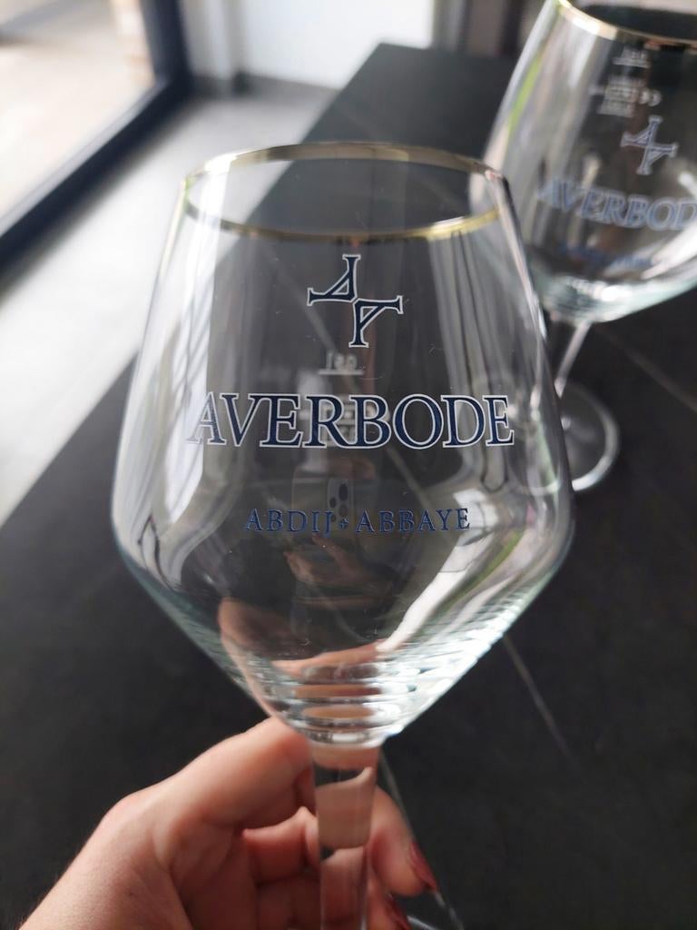 2 Averbode bierglazen, Verzamelen, Ophalen of Verzenden