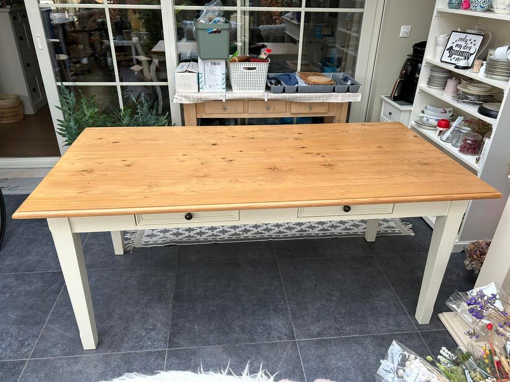 Mooie grenen eettafel, Ophalen, Gebruikt