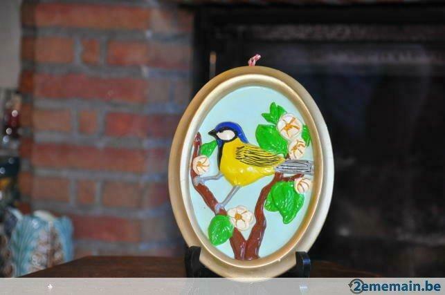 cadre mural en platre a l'oiseau, Enlèvement ou Envoi, Utilisé