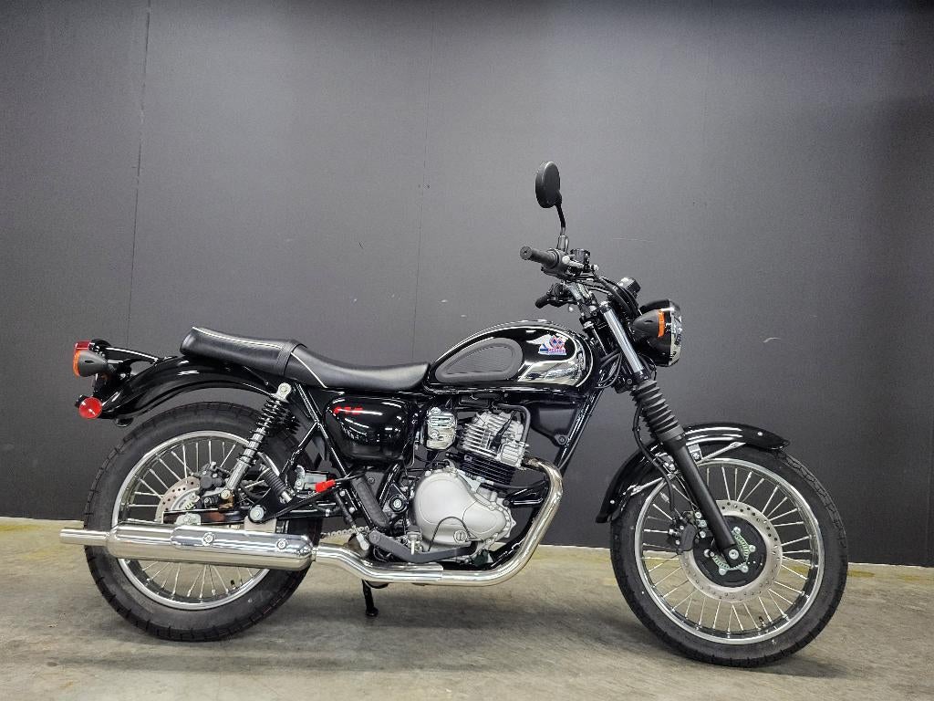2026 Kawasaki Meguro S1 (4j garantie, 4j assistance), Bedrijf, Minimaal motorrijbewijs A2, 1 cilinder, 12 t/m 35 kW