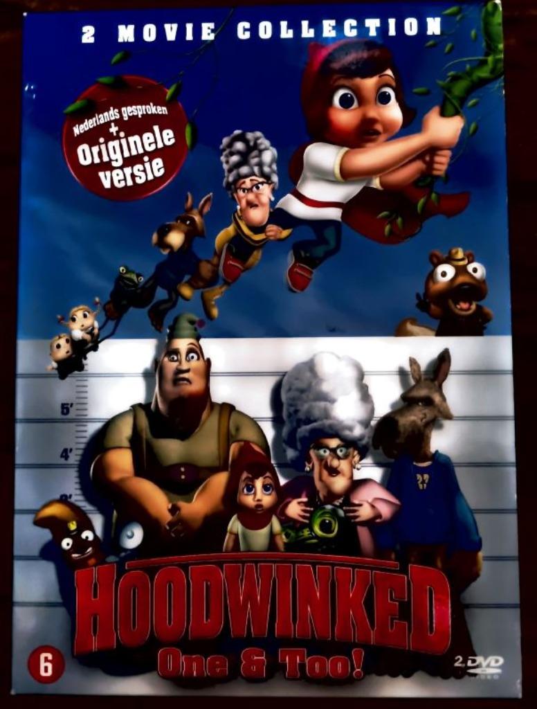 DVD-pakket Hoodwinked 1 en 2, Cd's en Dvd's, Alle leeftijden, Ophalen, Gebruikt, Tekenfilm