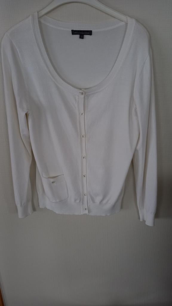 Gilet blanc - écru taille 40, Enlèvement ou Envoi, Comme neuf, Taille 38/40 (M), Blanc