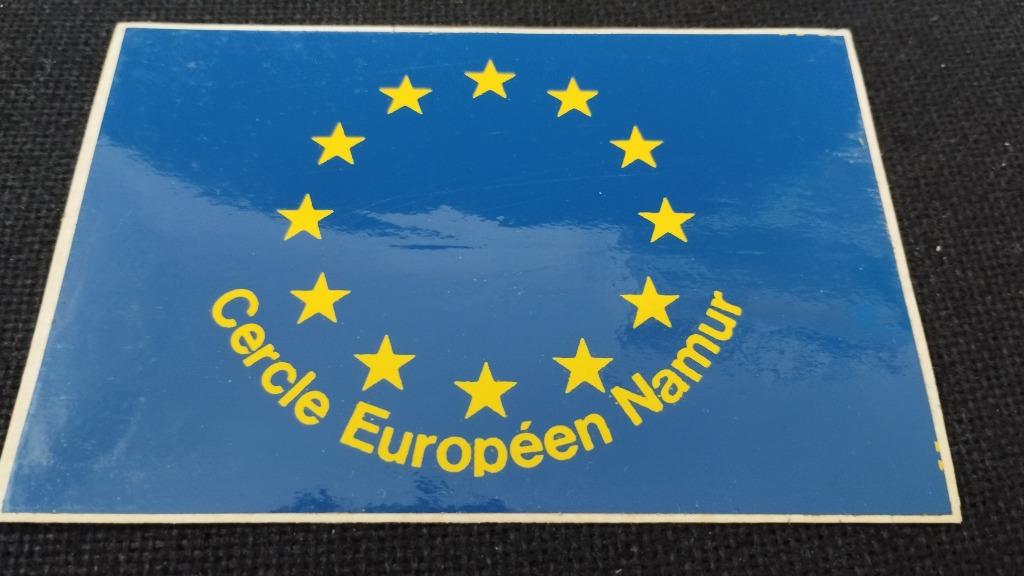 Autocollant vintage cercle Européen Namur, Envoi, Comme neuf, Société ou Association