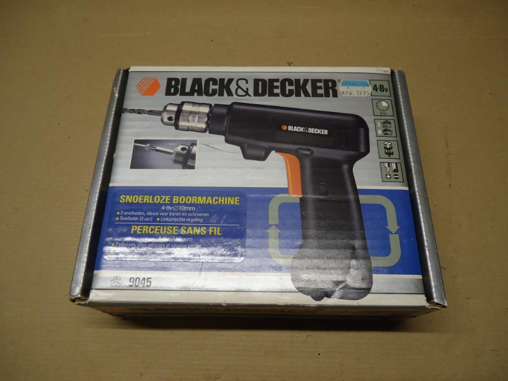 NIEUW BLACK & DECKER 9045-25 draadloze boormachine!!!, Ophalen, Nieuw, Minder dan 400 watt, Boormachine