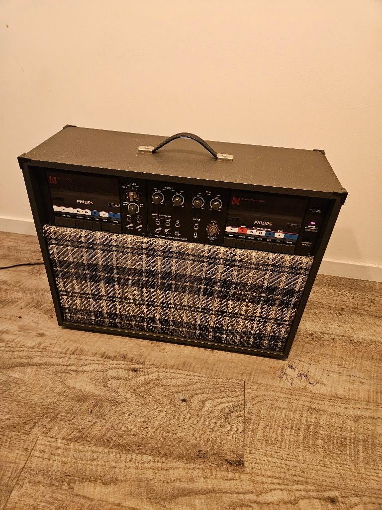 PHILIPS D6800 DOUBLE CASSETTE, TV, Hi-fi & Vidéo, Decks cassettes, Enlèvement ou Envoi, Double, Philips