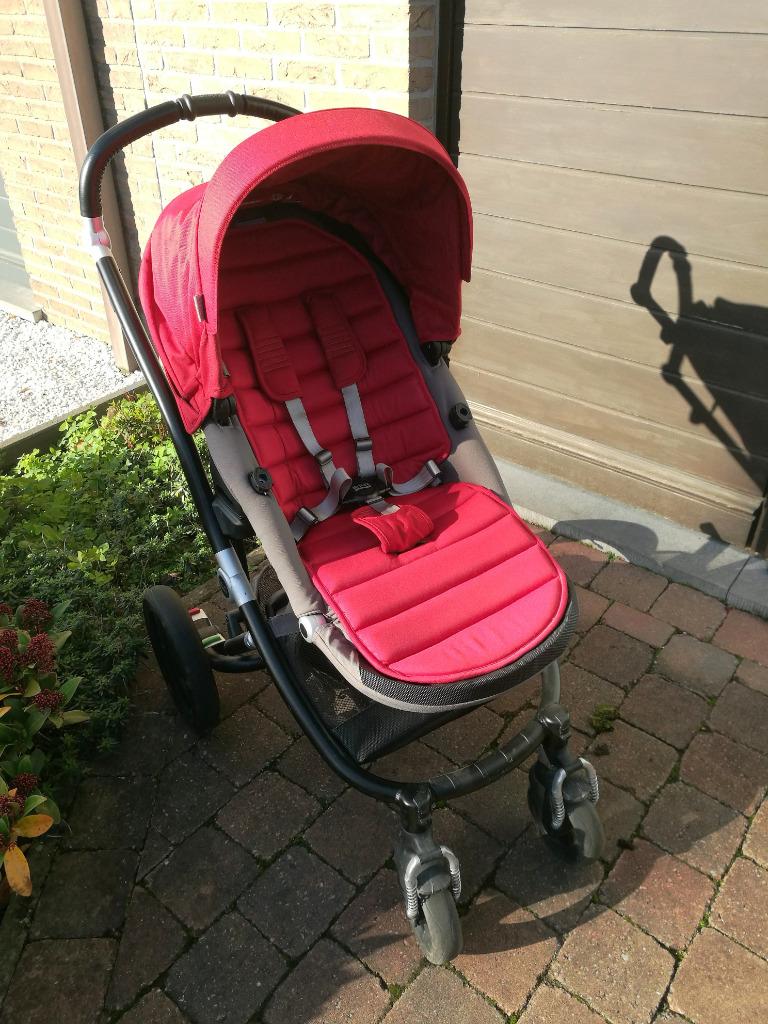 Britax Römer kinderwagen + draagmand + toebehoren, Enfants & Bébés, Poussettes & Combinaisons, Utilisé, Poussette, Pneus, Avec nacelle