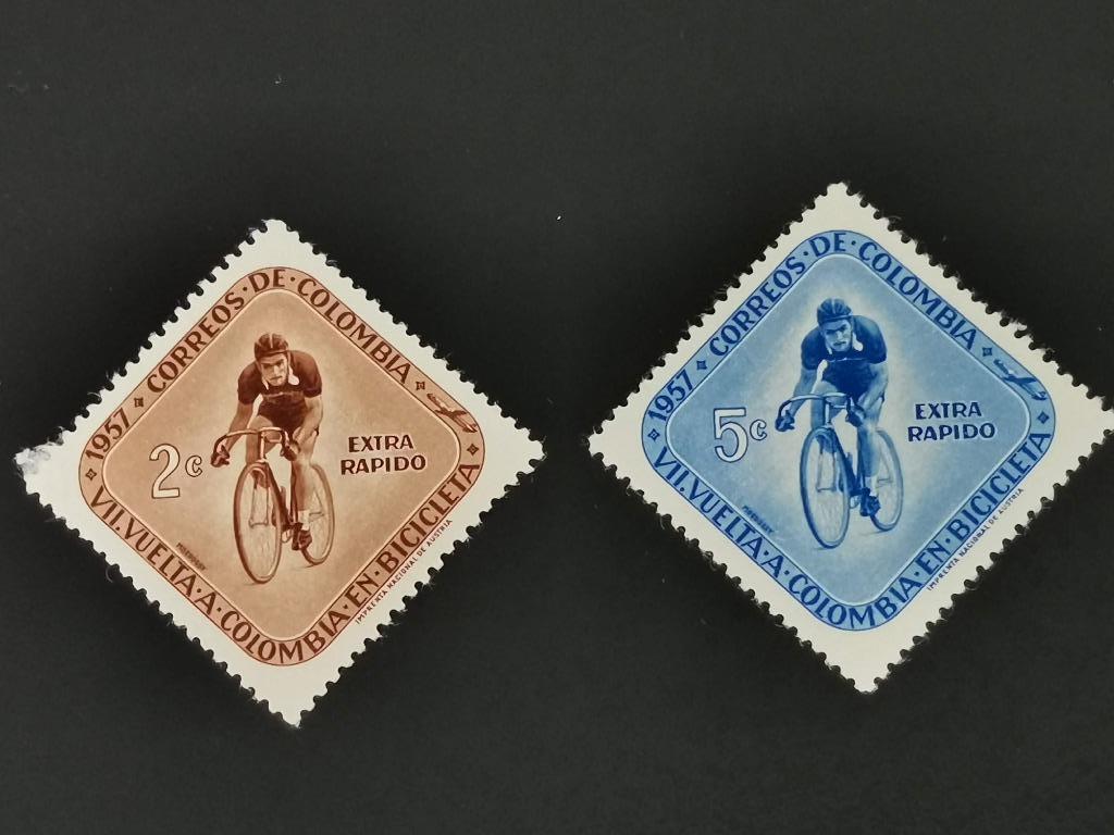 Colombia 1957 - sport - wielrennen *, Postzegels en Munten, Ophalen of Verzenden, Postfris, Zuid-Amerika