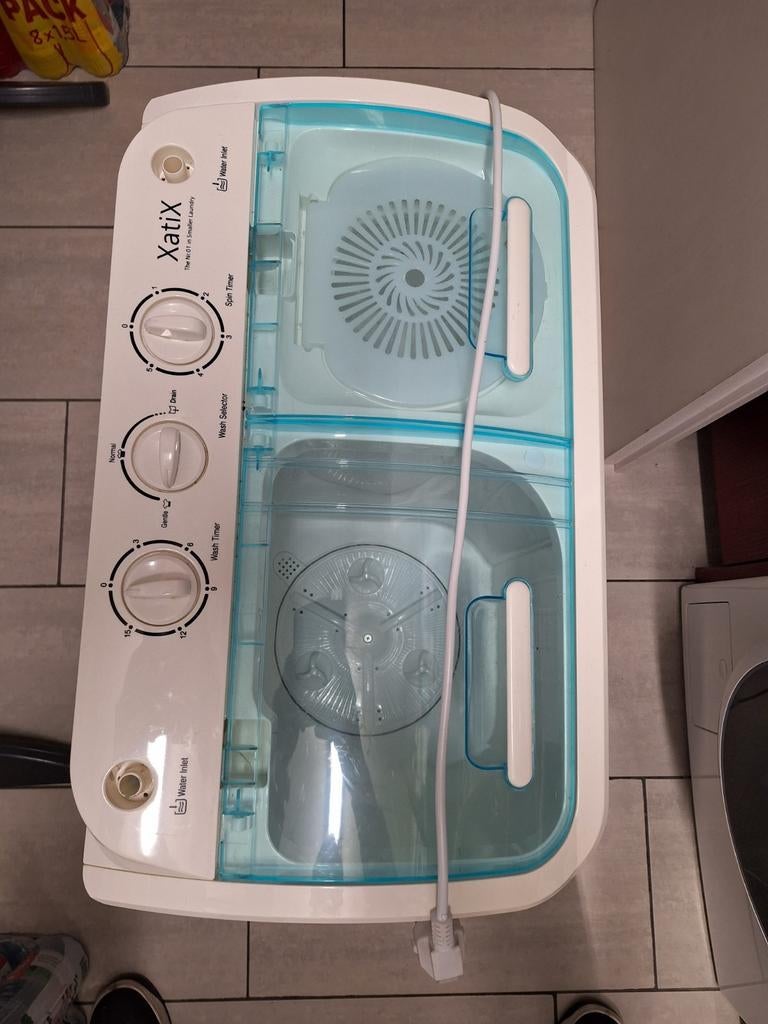 xatix camping wasmachine met spinner, Ophalen, Zo goed als nieuw