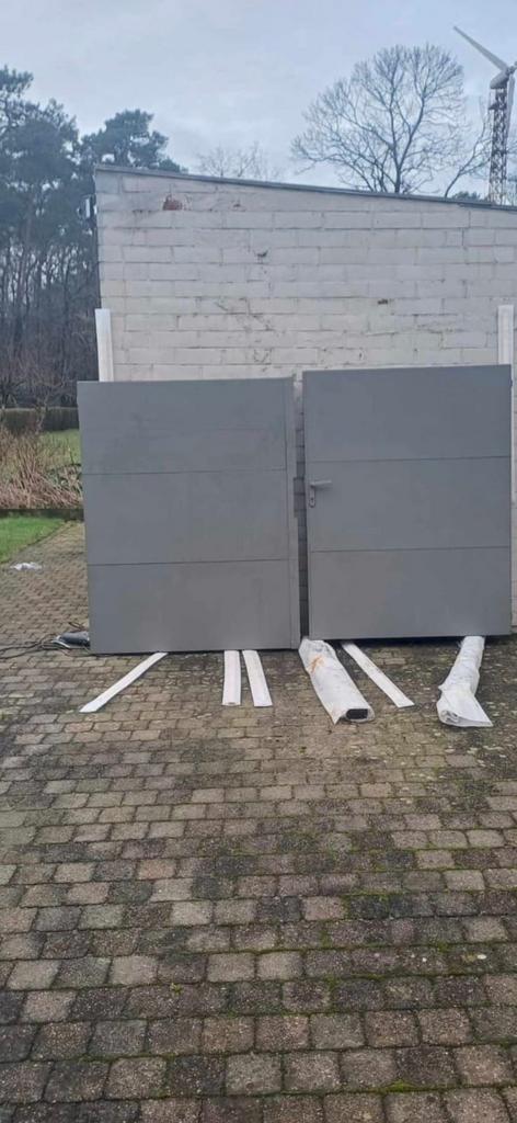 Nieuwe dubbele draaipoort 2960 mm breed x 1780 mm hoog, Ophalen, Nieuw, 150 tot 200 cm, IJzer
