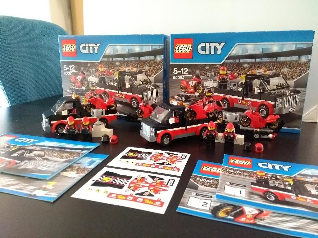 Lego 60084 Racing Bike Transporter, Kinderen en Baby's, Ophalen of Verzenden, Zo goed als nieuw, Complete set, Lego