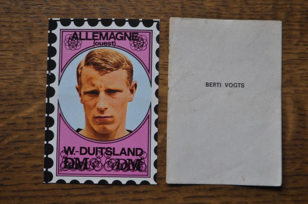 VANDERHOUT PLAATJE WORLD CUP 70 BERTI VOGTS, Enlèvement ou Envoi, Comme neuf, Image
