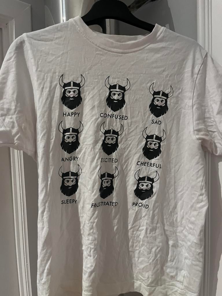 Tshirt Viking, Kleding | Heren, Ophalen of Verzenden, Gedragen, Maat 46 (S) of kleiner, Wit