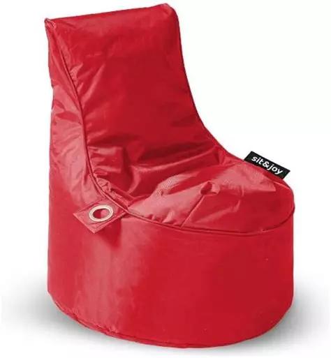 Sit&Joy Bumba zitzak rood, Enlèvement, Comme neuf, Rouge, Pouf