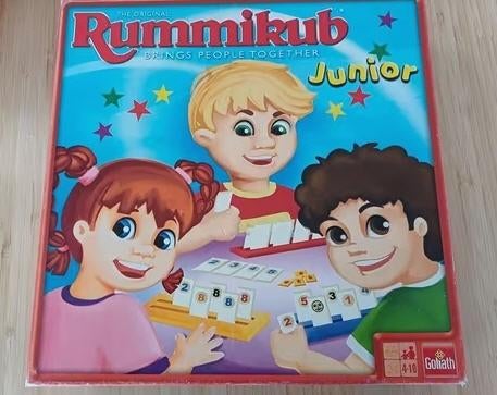 Rummikub junior, Hobby en Vrije tijd, Drie of vier spelers, Ophalen of Verzenden, Zo goed als nieuw, Goliath
