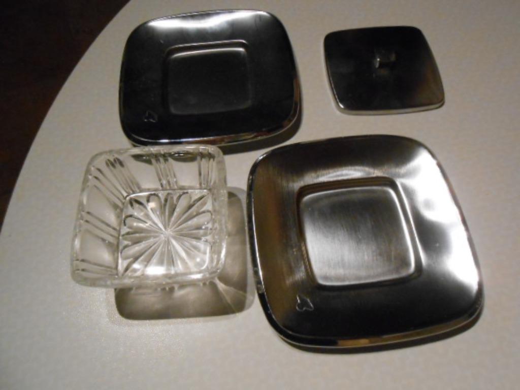 Beurrier Demeyere en verre acier inoxydable avec couvercle, Maison & Meubles, Cuisine | Casseroles & Poêles, Enlèvement ou Envoi