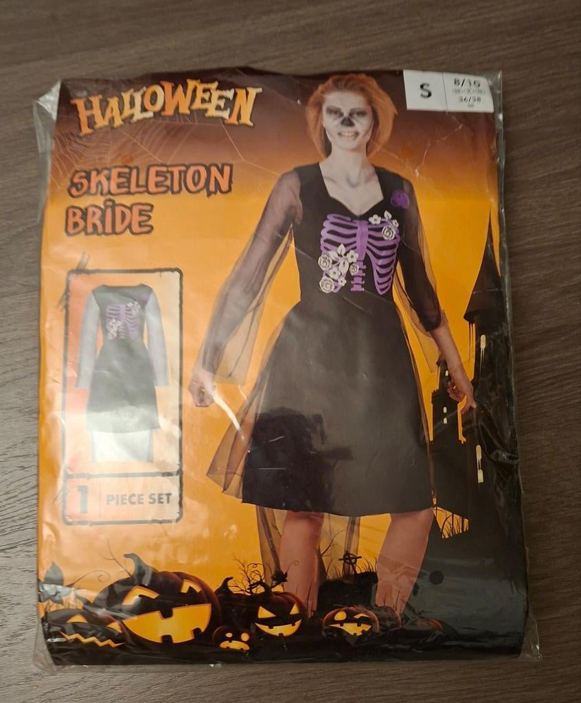 Verkleedkledij halloween bride : maat 8 - 10 jaar, Kinderen en Baby's, Carnavalskleding en Verkleedspullen, Ophalen of Verzenden