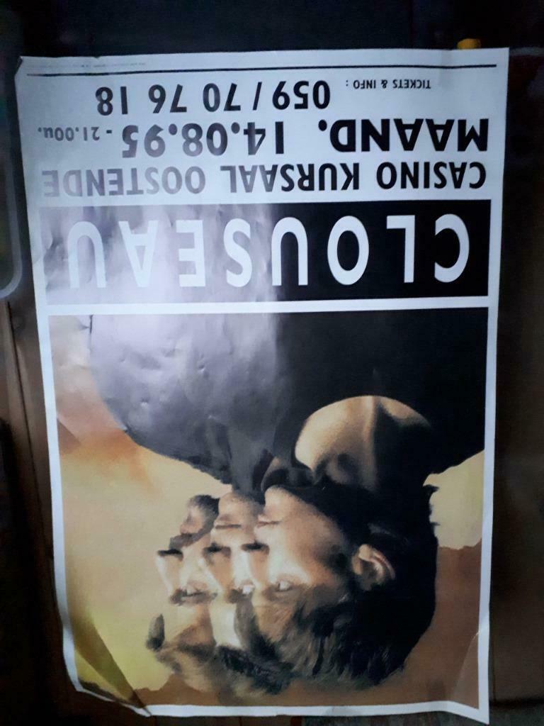 Concert affiche Clouseau, Verzamelen, Gebruikt, Rechthoekig Liggend, Ophalen of Verzenden, A1 t/m A3