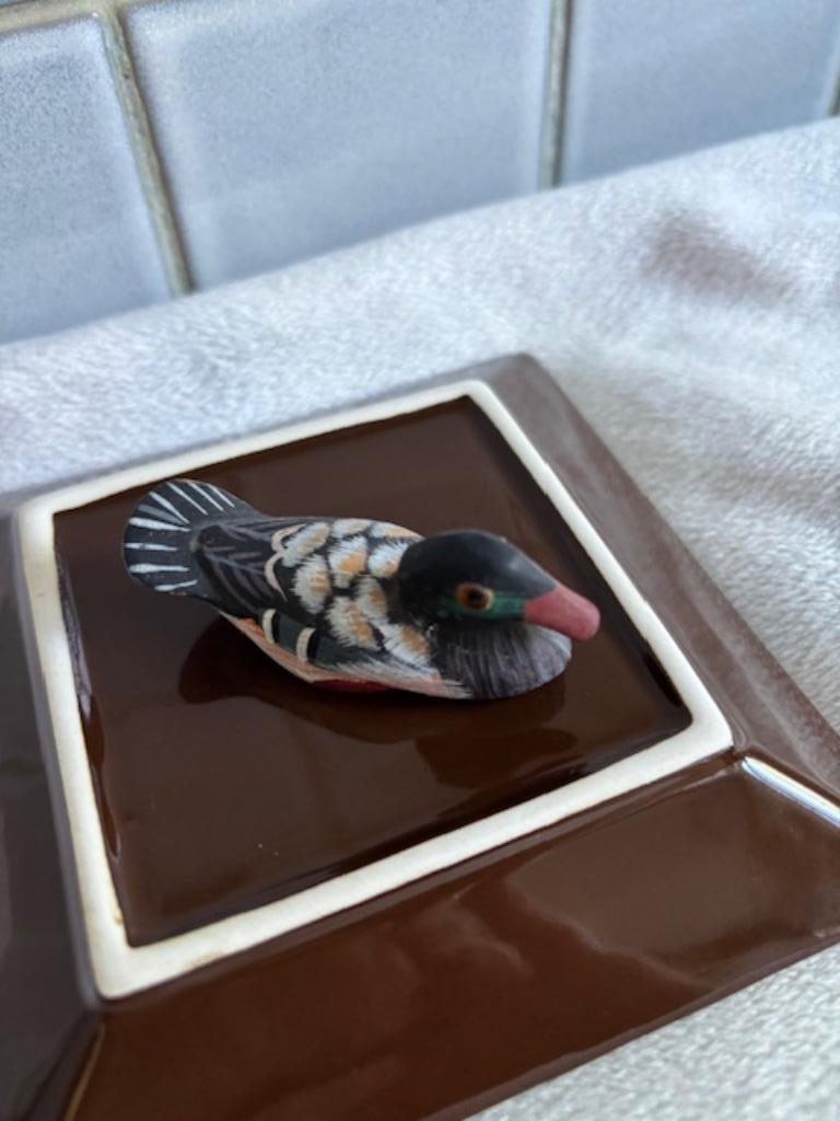 Miniatuur voor raam of plank 1 kleine gekleurde eend, Huis en Inrichting, Ophalen, Zo goed als nieuw