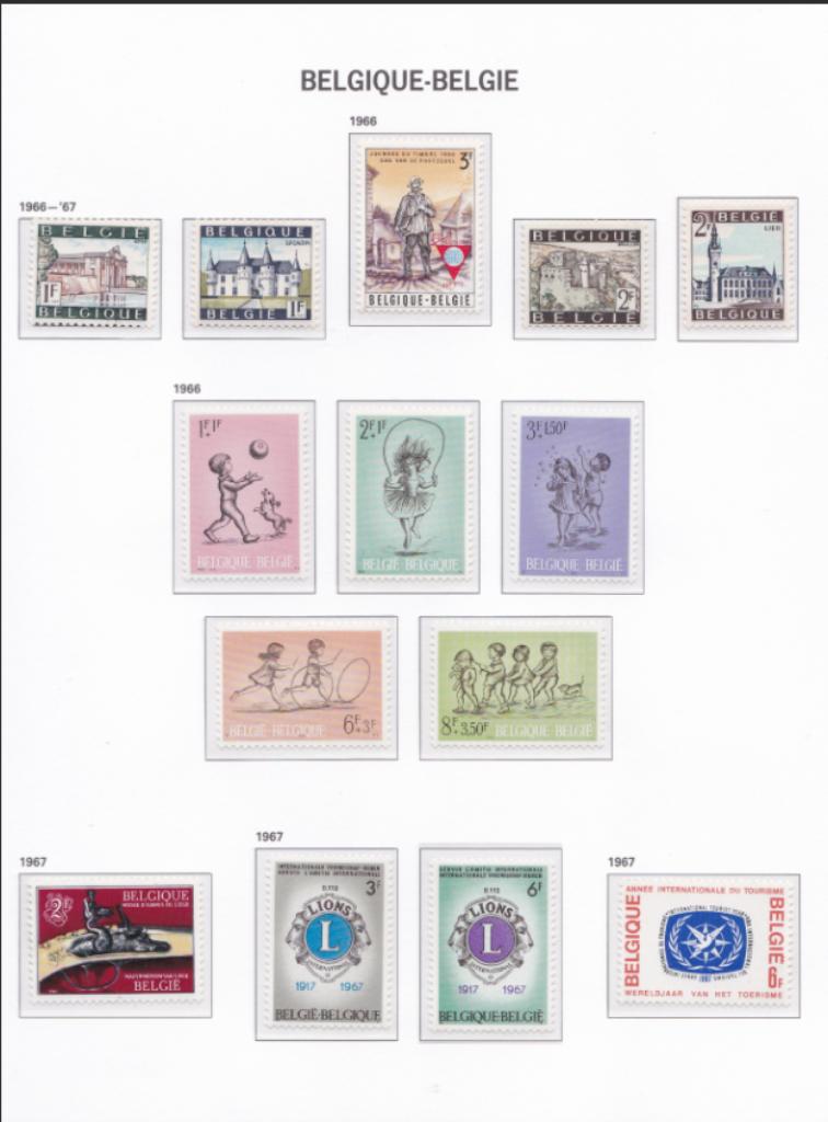 Timbres MNH - Page 102 album DAVO - 1966/1967., Enlèvement ou Envoi, Non oblitéré, Gomme originale, Neuf