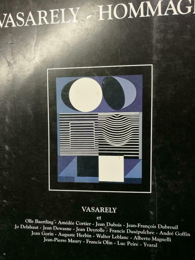 Vasarely Cortier Delahaut Leblanc Peire Goffin Dubois Yvaral, Enlèvement ou Envoi, Comme neuf, Peinture et dessin