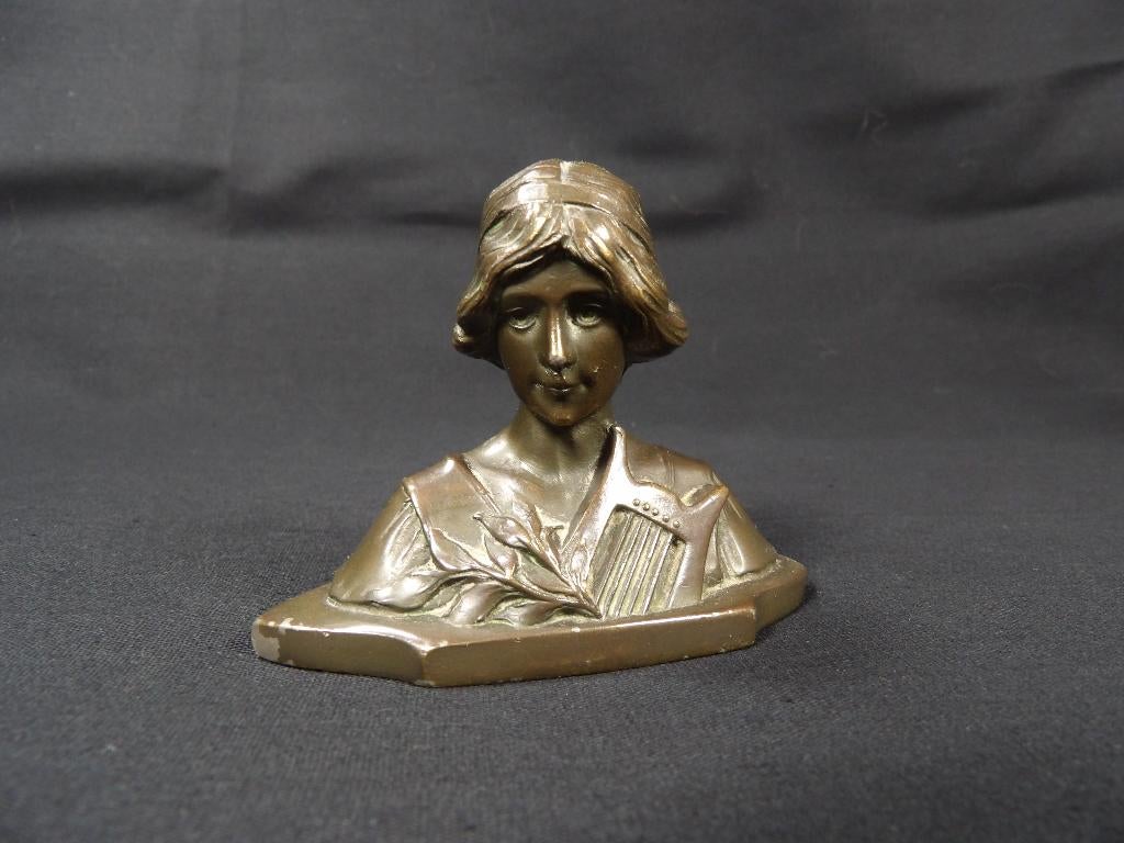 Kleine bronzen Art Deco buste, Enlèvement