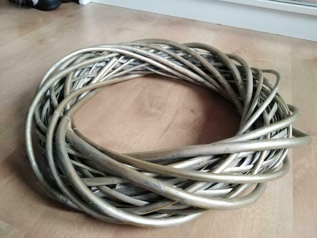 Gevlochten krans goud, Ophalen of Verzenden, Zo goed als nieuw