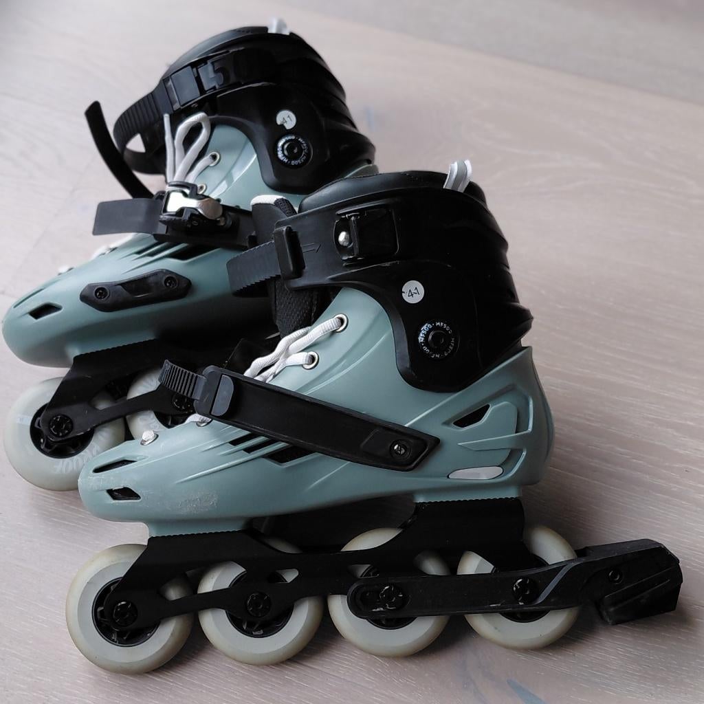Inline skates mt 41 Oxelo MF 500, Sport en Fitness, Gebruikt, Kinderen, Inline skates 4 wielen, Ophalen