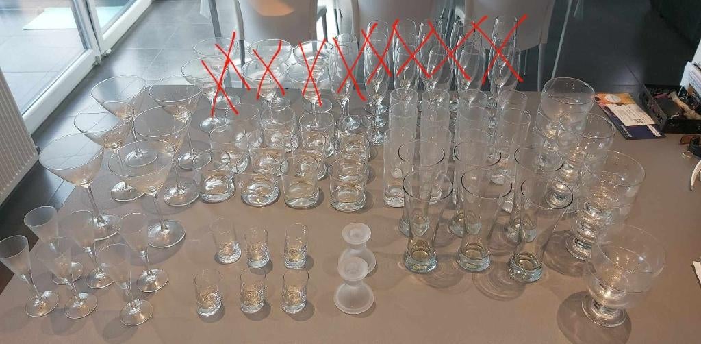 Lot de verres, Enlèvement, Neuf