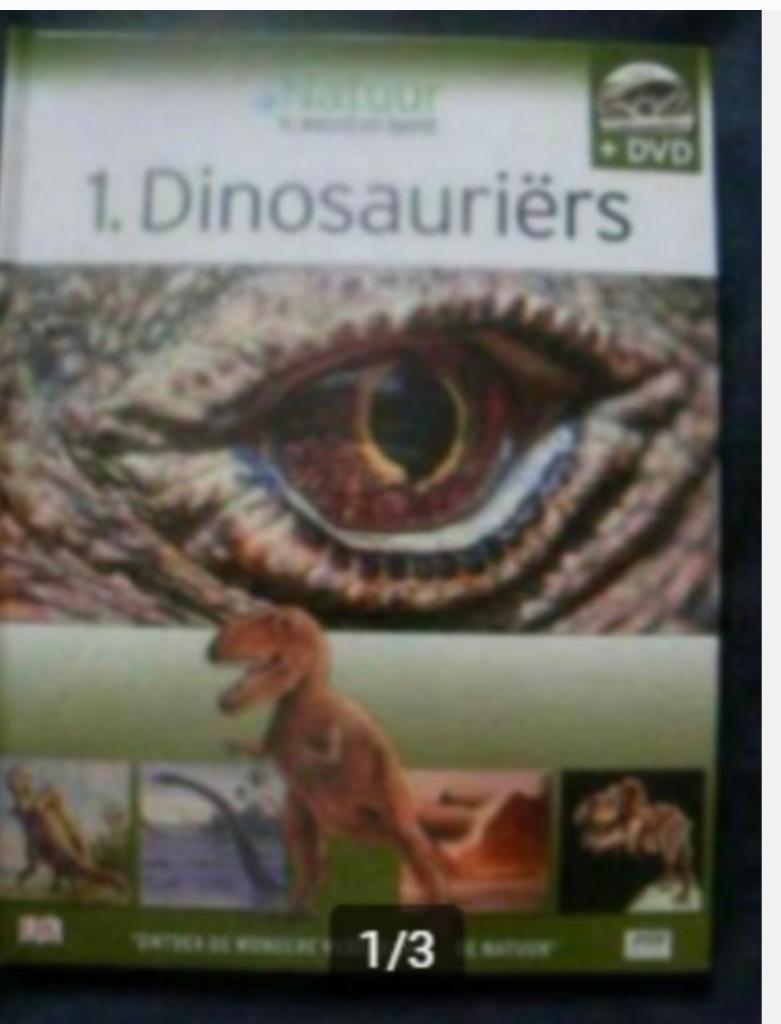 Natuur in woord en beeld Dinosauriers + dvd, Boeken, Natuur, Ophalen of Verzenden