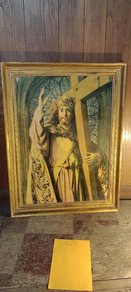 Immense impression du christ, 76x100, n605, Antiquités & Art, Art | Eaux-fortes & Gravures, Enlèvement