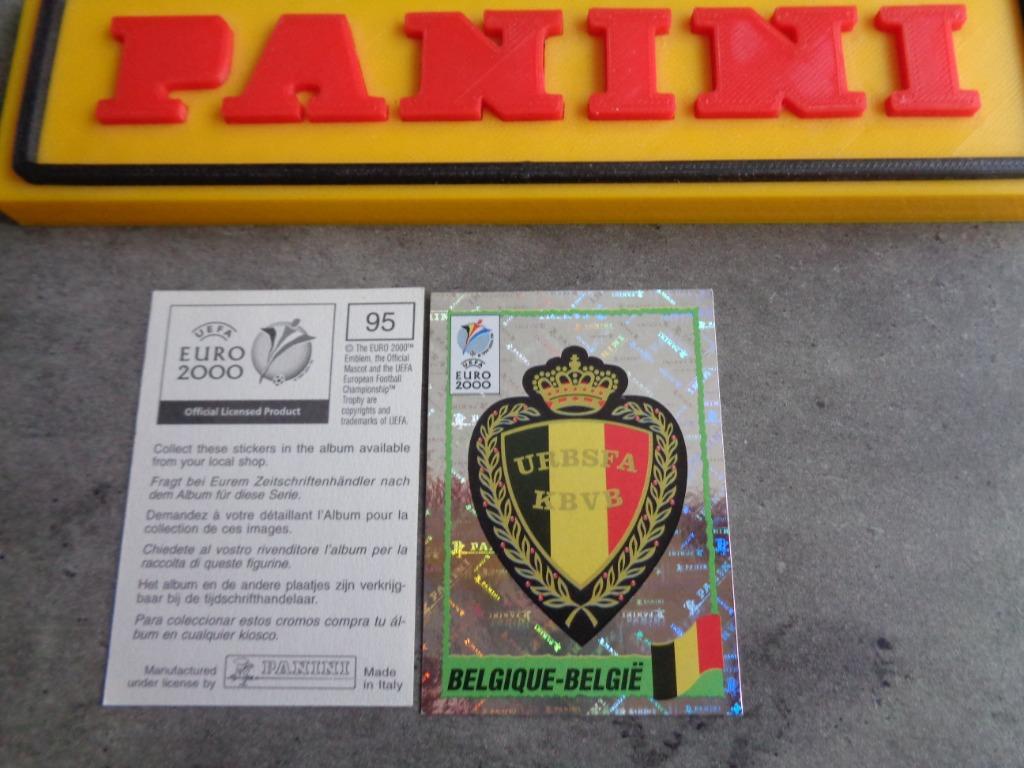 PANINI FOOTBALL STICKER EURO 2000 Emblème du Championnat d', Enlèvement ou Envoi, Autocollant