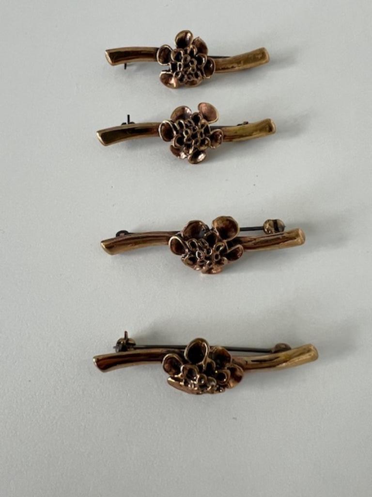 Bronzen broche, Handtassen en Accessoires, Broches, Ophalen of Verzenden, Nieuw, Goud, Brons