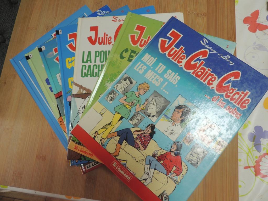 LOT DE 7 BD JULIE CLAIRE ET CECILE VOIR DESCRIPTIF /PHOTOS, Livres, Enlèvement ou Envoi, Série complète ou Série, Utilisé, SYDNEY ET BOM