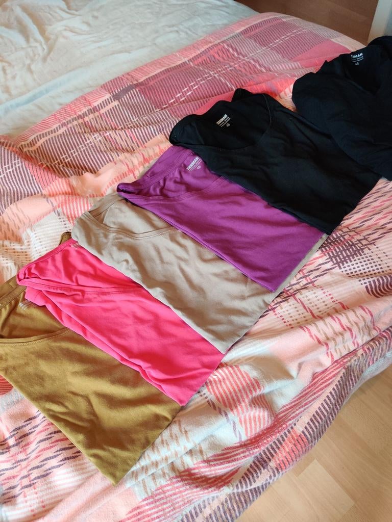Dames t-shirts met korte mouwen., Kleding | Dames, Ophalen, Maat 46/48 (XL) of groter