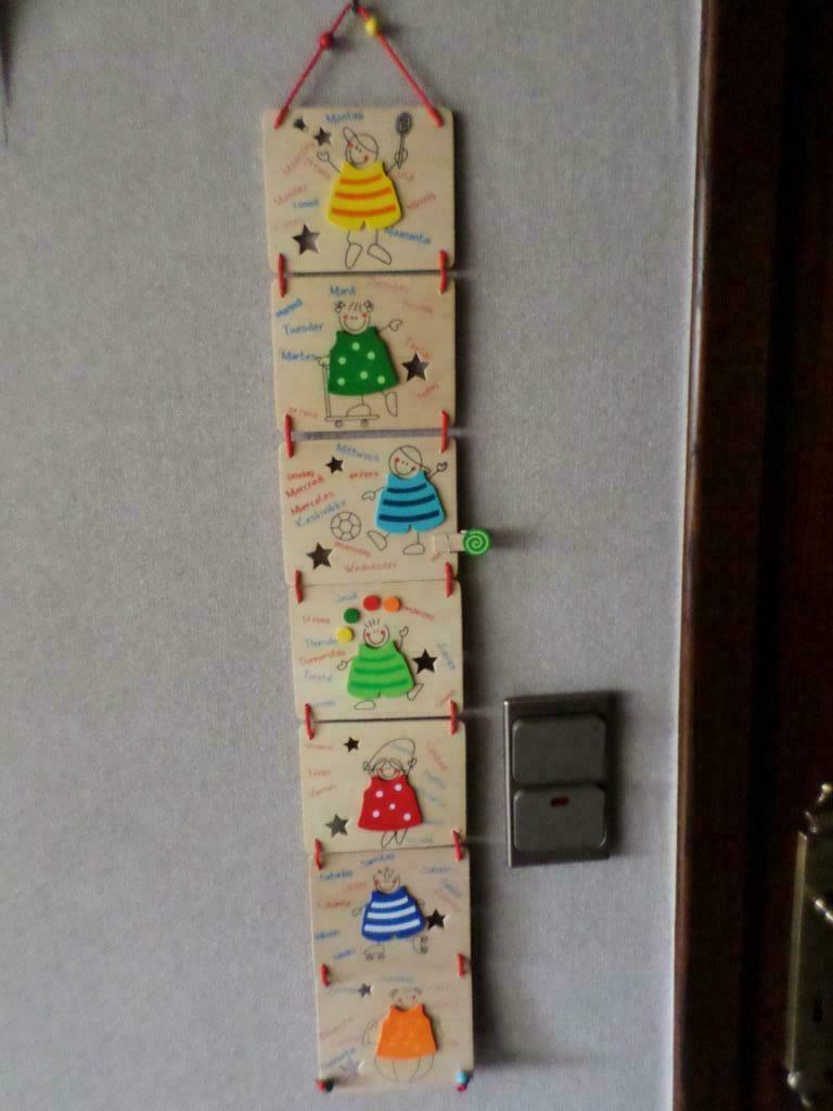 houten weekplanner, Kinderen en Baby's, Ophalen of Verzenden, Zo goed als nieuw