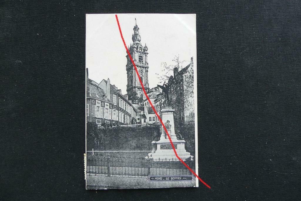 Postkaart 4/11/1919 Mons, Le Beffroi, België, Enlèvement ou Envoi, Avant 1920, Affranchie, Hainaut