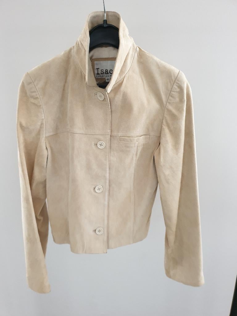 Jasje daim, Taille 38/40 (M), Enlèvement ou Envoi, Beige, Comme neuf