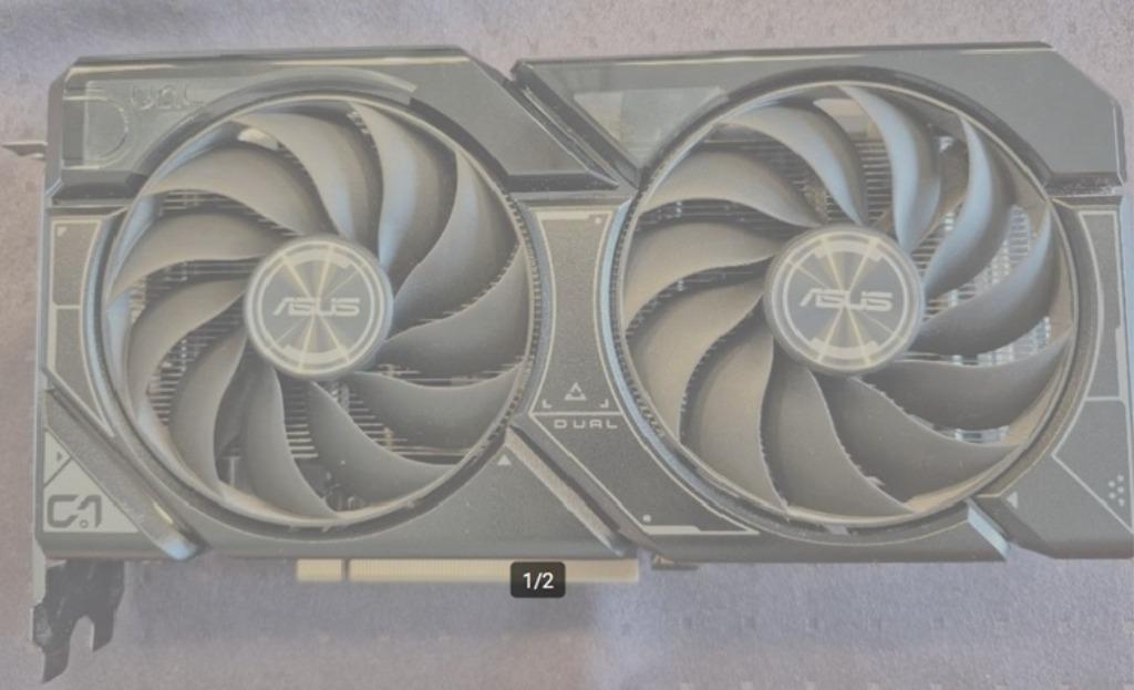 ASUS DUAL GeForce RTX 4060 EVO OC grafische kaart, Computers en Software, Videokaarten, Ophalen, GDDR6, PCI-Express 4, Zo goed als nieuw