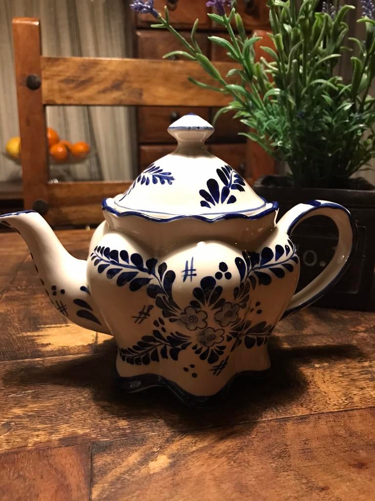 Deco Holland theepot handgeschilderd, Ophalen